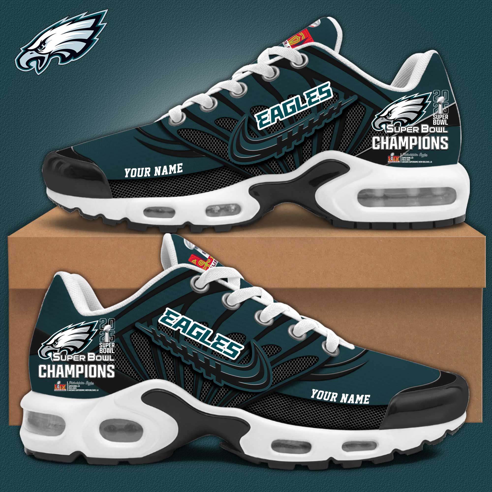 2.   Philadelphia Eagles Super Bowl LIX Champions Sneaker Edition Limited